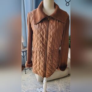 Jones New York Quilted Sweater Jacket